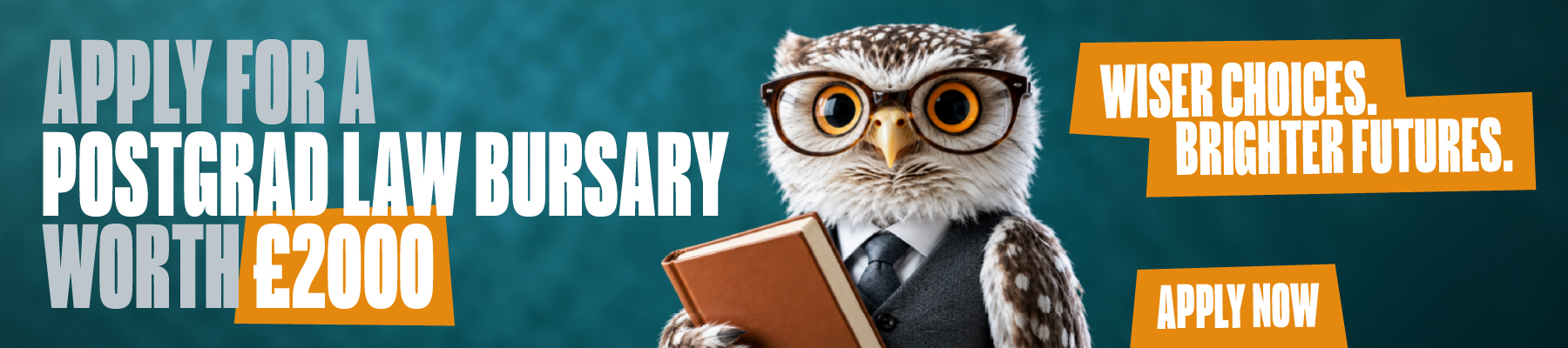 Apply for a postgrad Law or LLM bursary